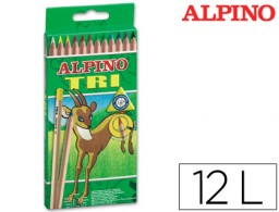12 lápices de colores Alpino Tri